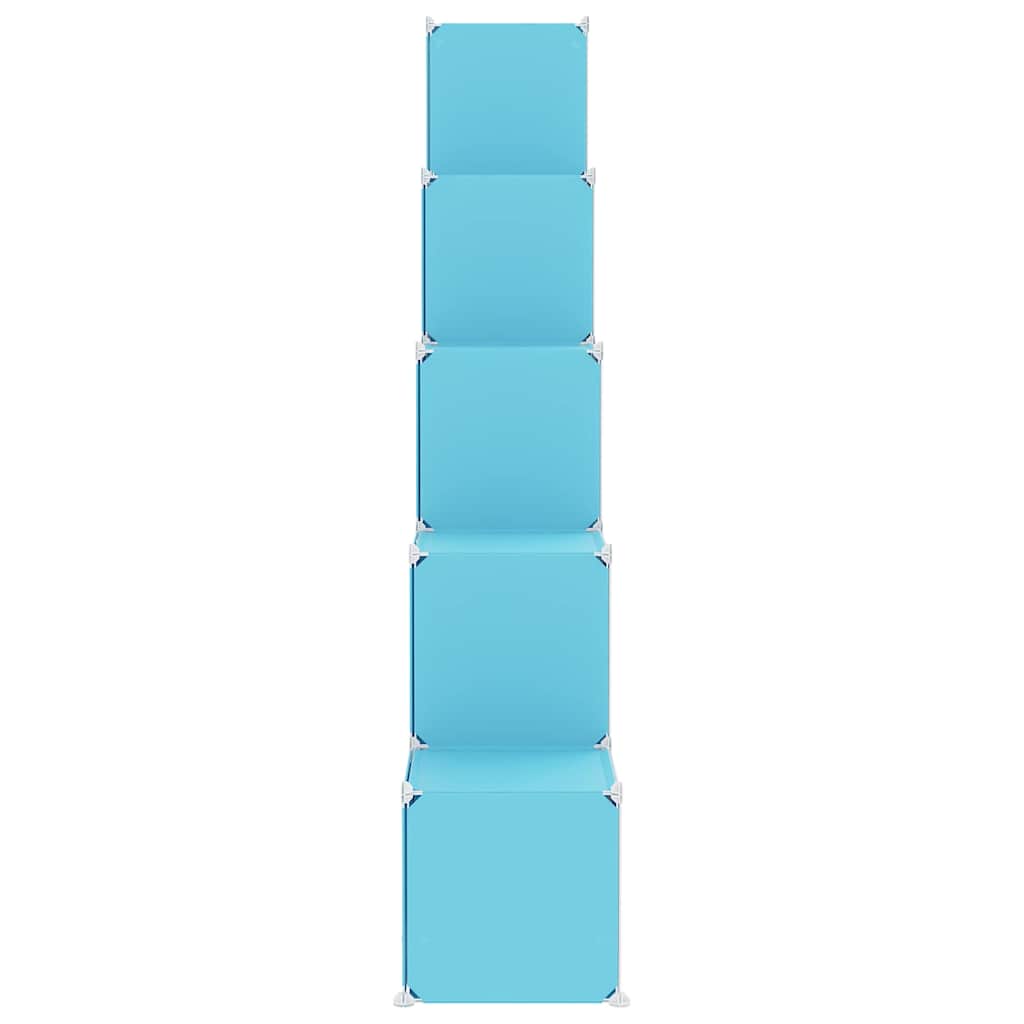 Cube Storage Cabinet Blue 155 cm x 31.5 cm x 154 cm