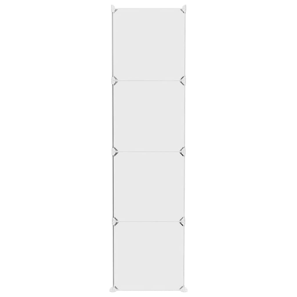 Kids Storage Cabinet White Cubes 124.5 cm x 31.5 cm x 123.5 cm