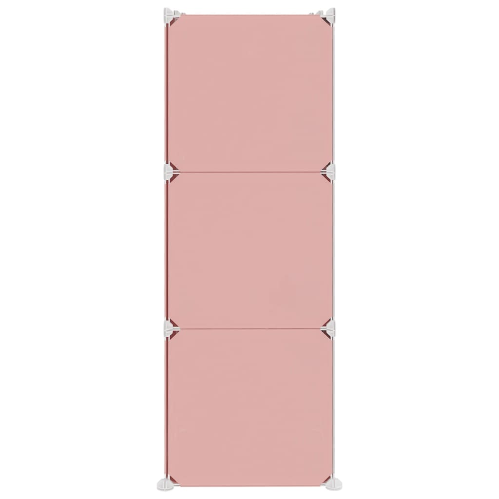 Pink Cube Storage Cabinet 74 cm x 36.5 cm x 108 cm