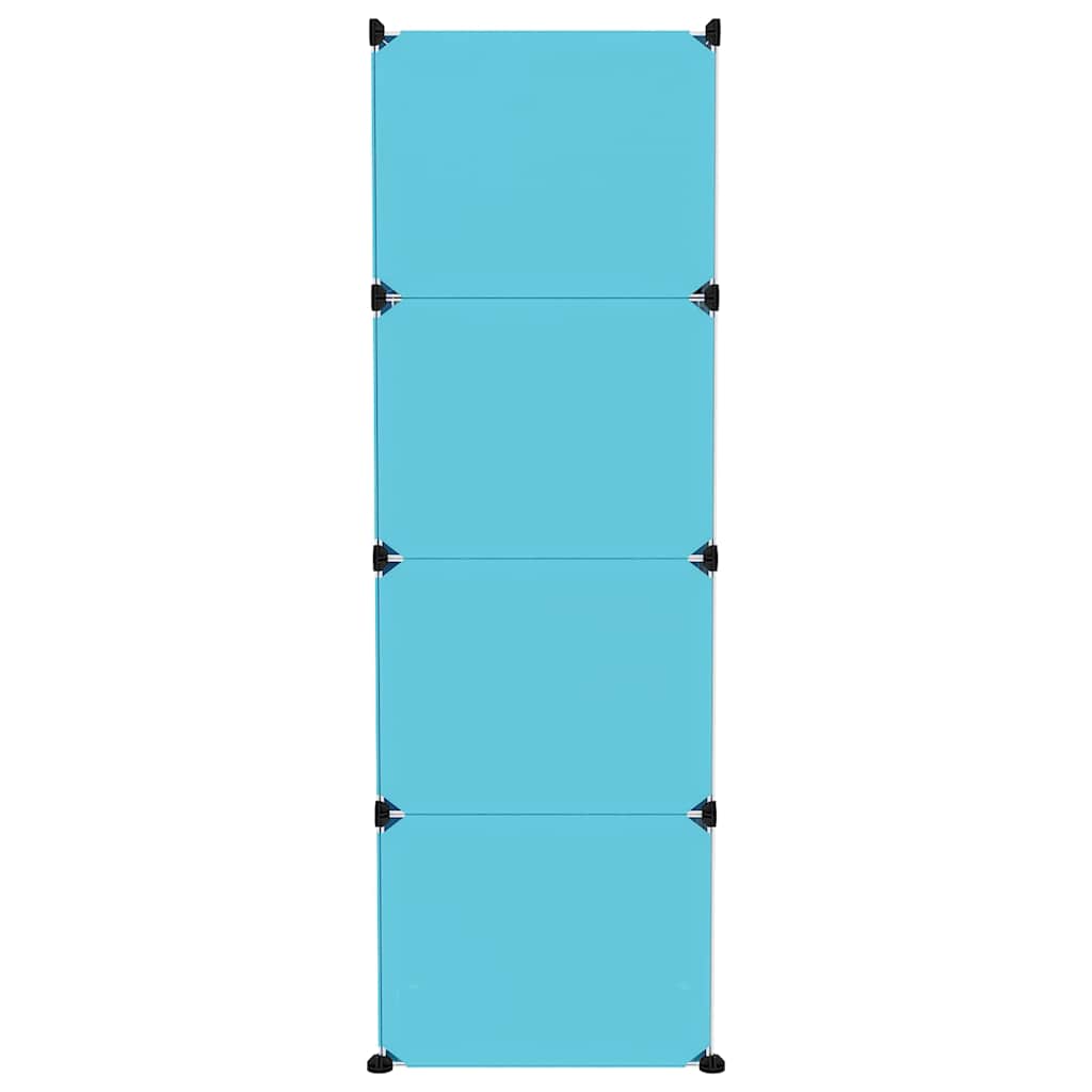 Kids Storage Cabinet Blue Cubes 110 cm x 46.5 cm x 144 cm