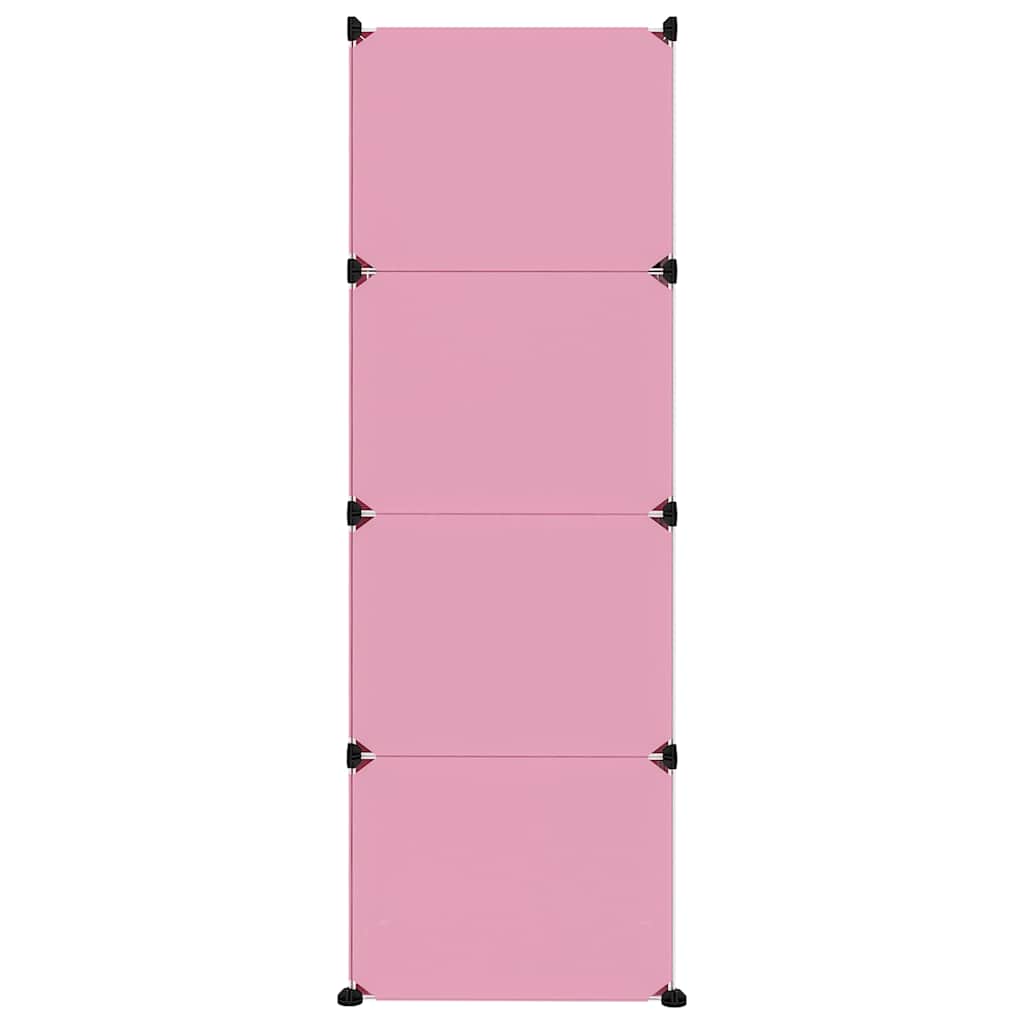 Kids Storage Cabinet Pink 110 cm x 46.5 cm x 144 cm