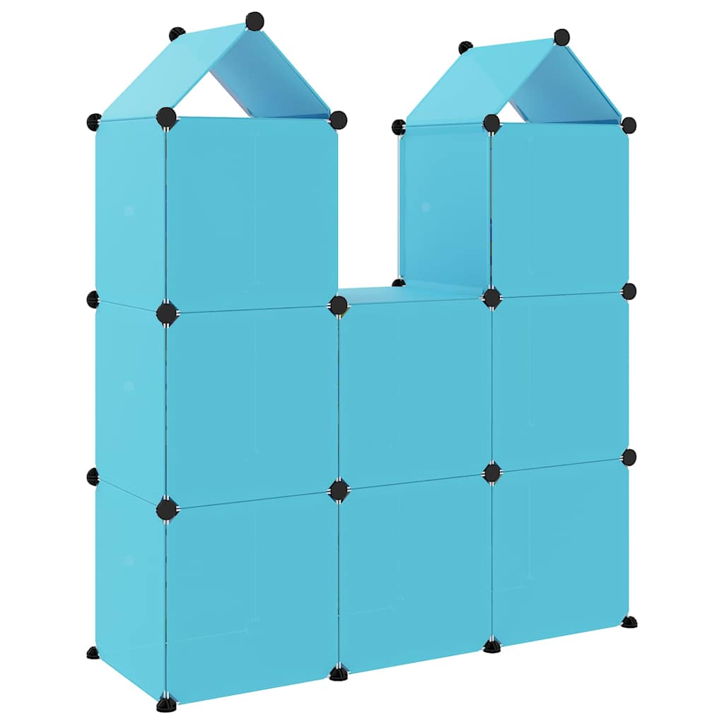 Kids Storage Cabinet Blue 109.5 cm x 36.5 cm x 127 cm