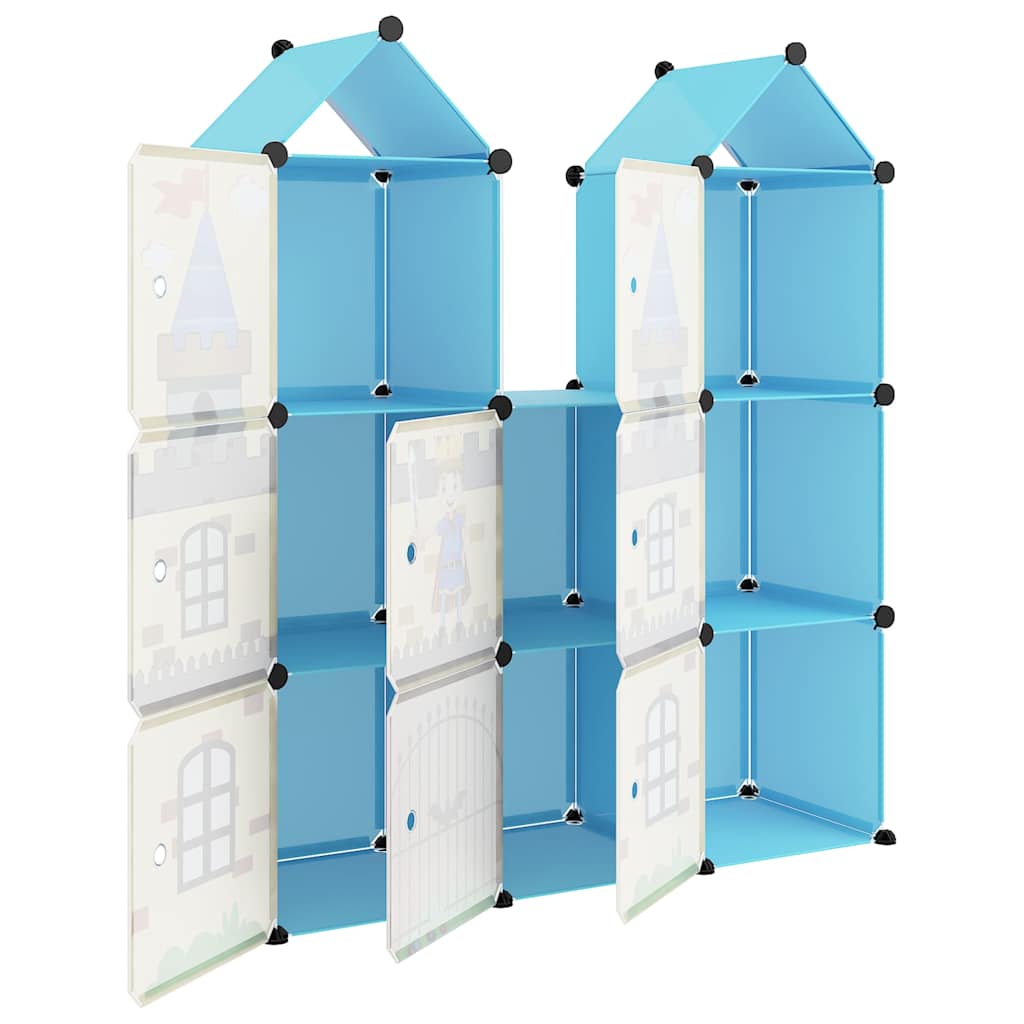 Kids Storage Cabinet Blue 109.5 cm x 36.5 cm x 127 cm
