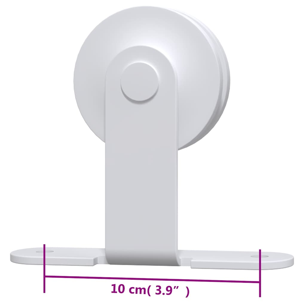 Sliding Barn Door Hardware Kit 183cm Steel | Simpledeals