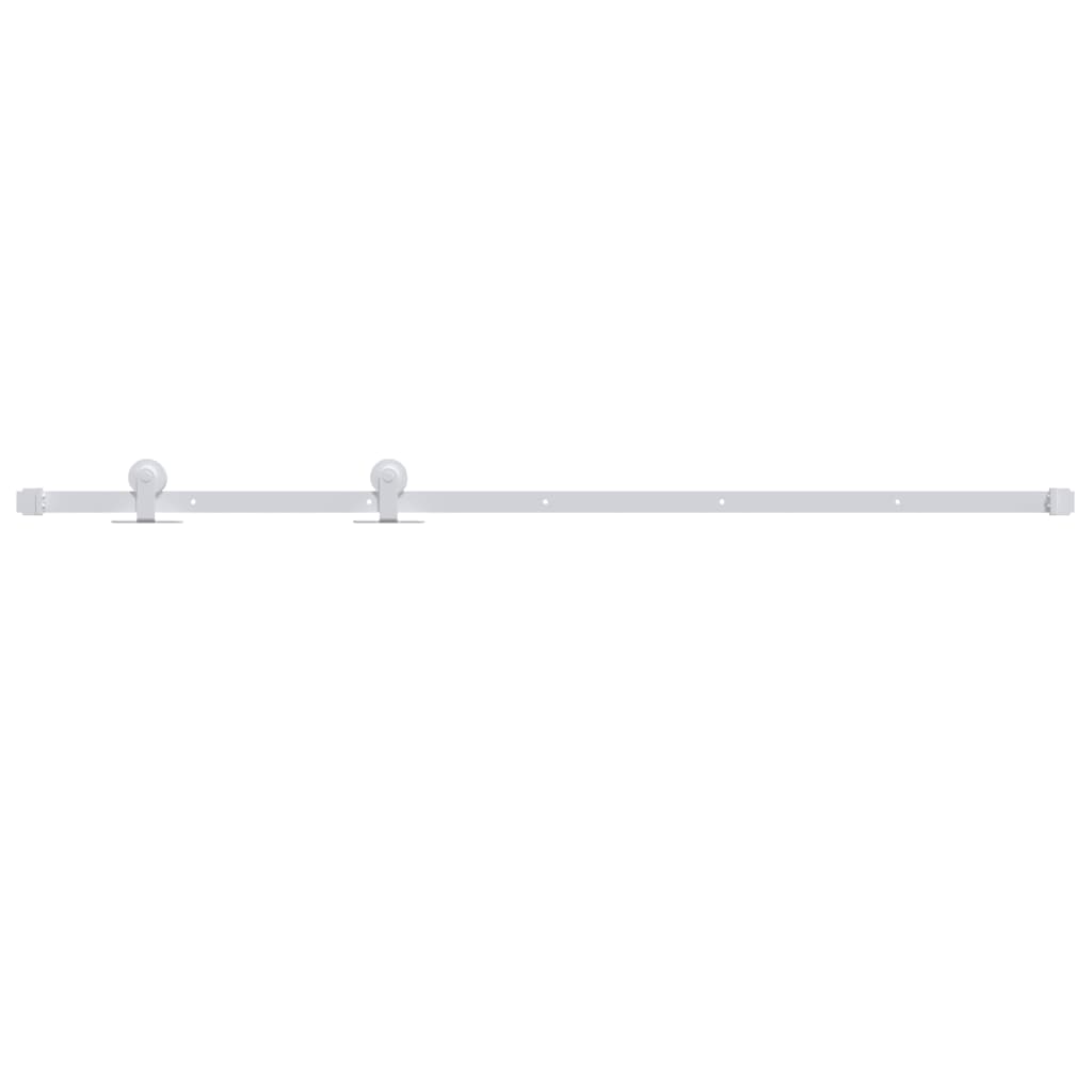 Sliding Door Hardware Kit 200cm Steel White | Simpledeals