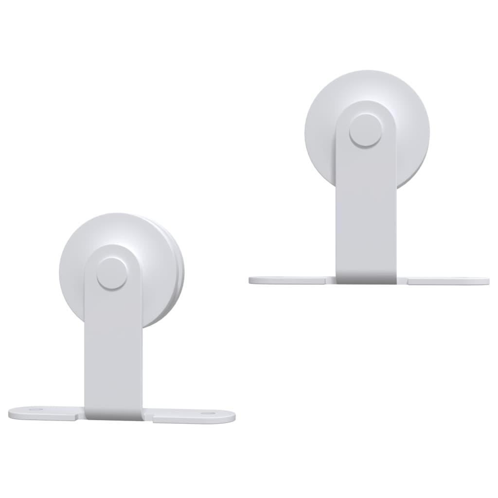 Sliding Door Hardware Kit 200cm Steel White | Simpledeals