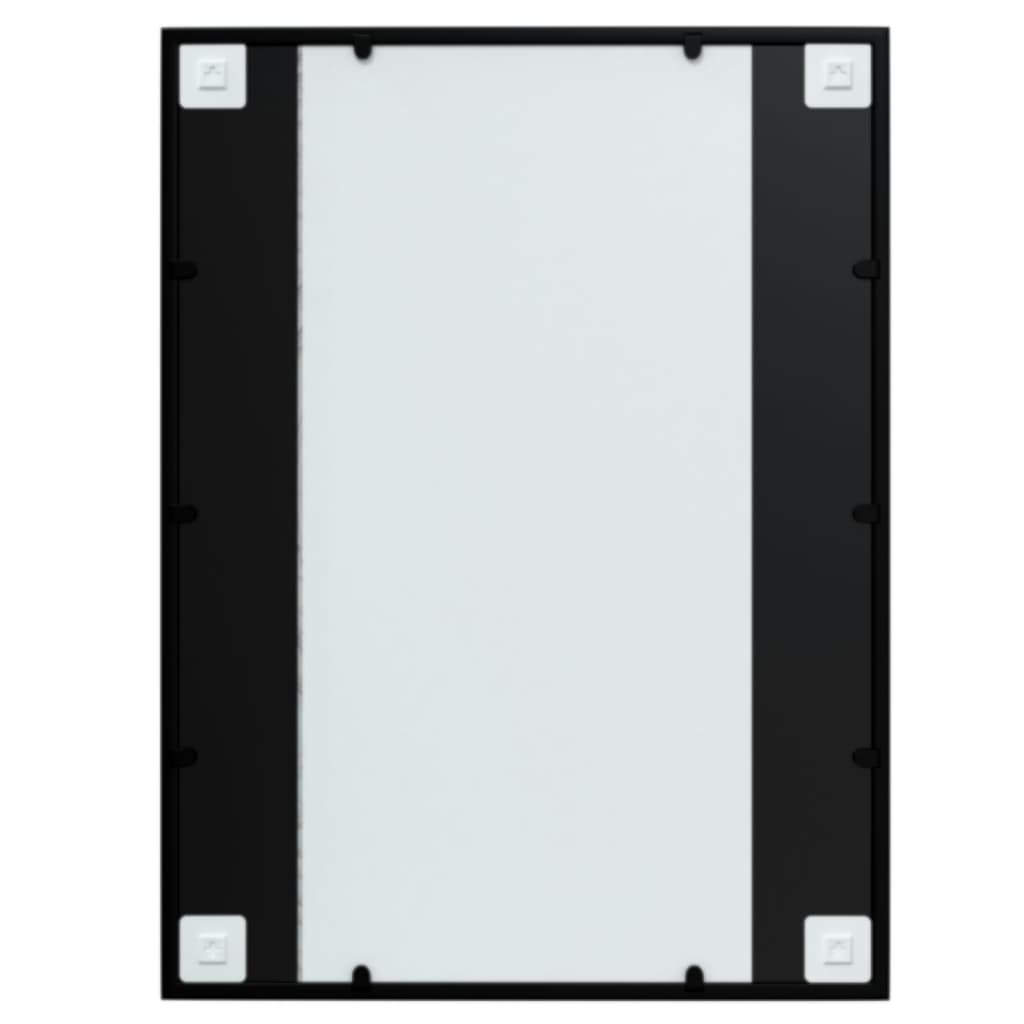 Black Metal Wall Mirror 80x60cm | Simpledeals