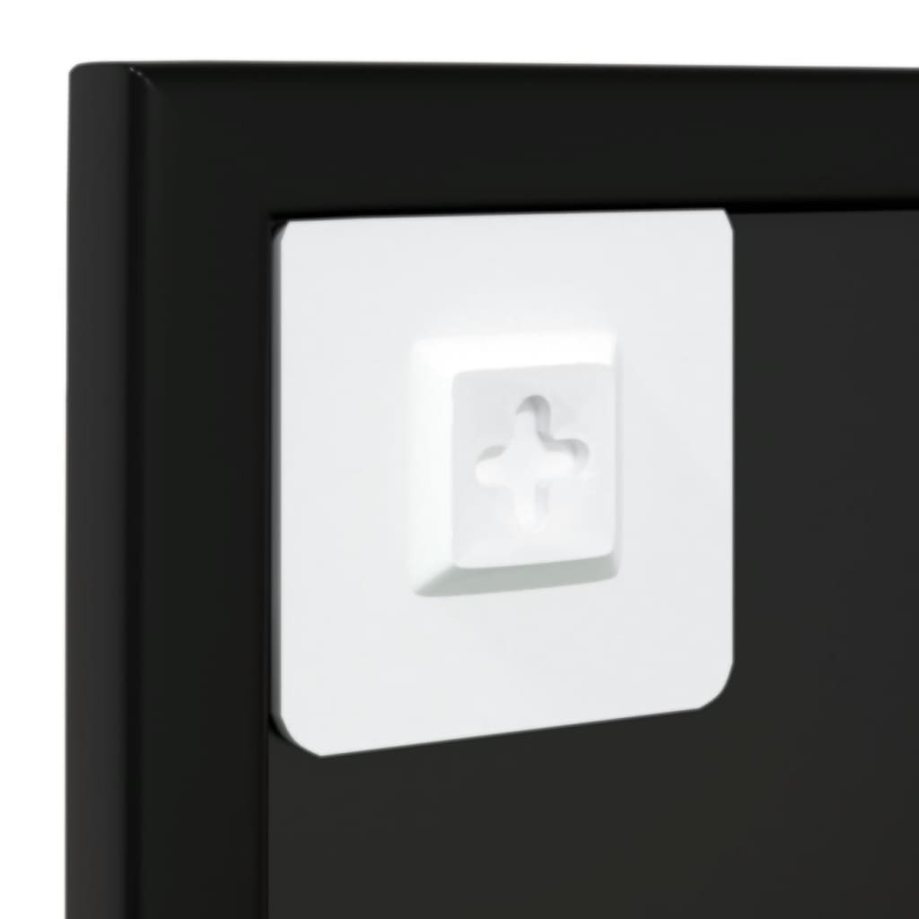 Black Metal Wall Mirror 80x60cm | Simpledeals