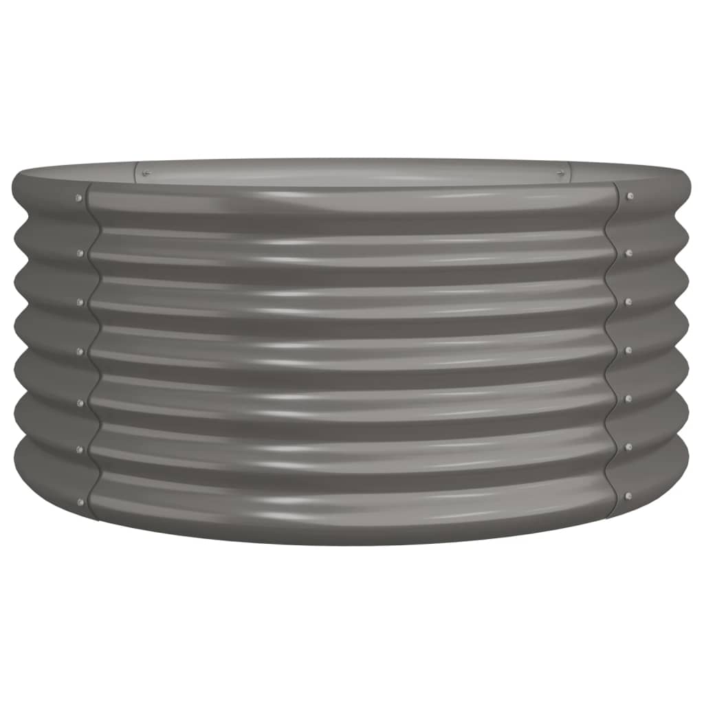 Galvanised Steel Round Garden Planter 80cm | Simpledeals