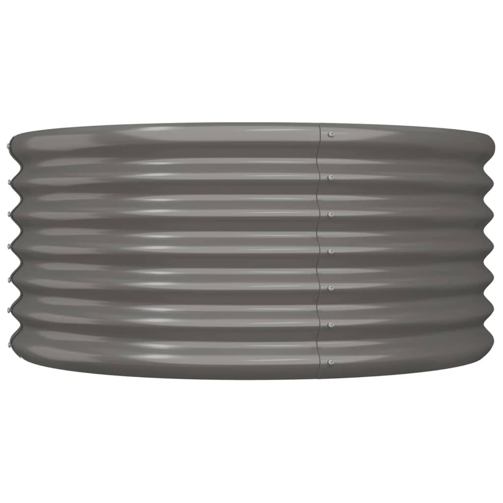 Galvanised Steel Round Garden Planter 80cm | Simpledeals