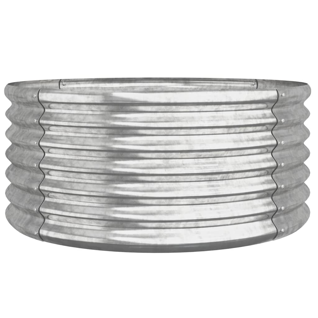 Galvanised Steel Garden Planter 80cm Round | Simpledeals
