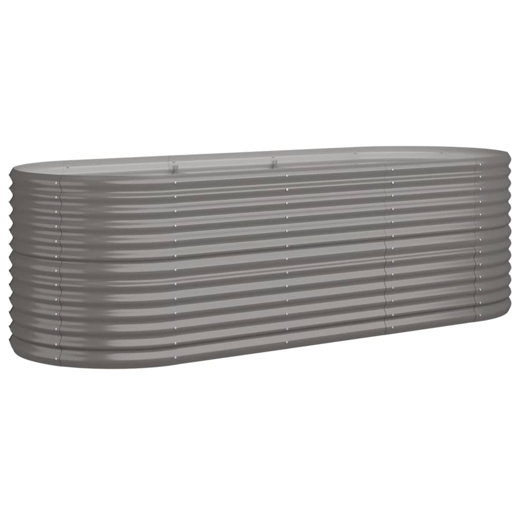 Galvanised Steel Raised Garden Bed 224x80cm | Simpledeals
