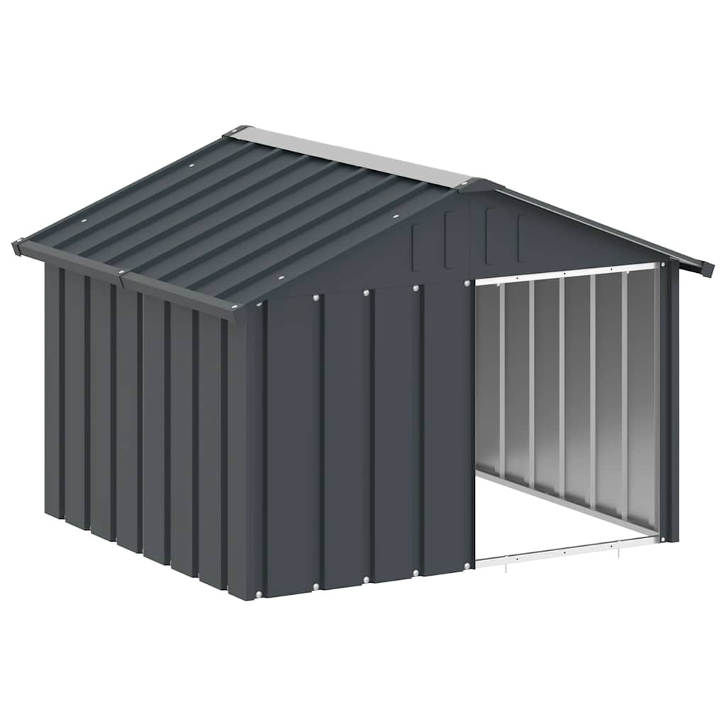 Galvanised Steel Dog Kennel Outdoor 116cm | Simpledeals