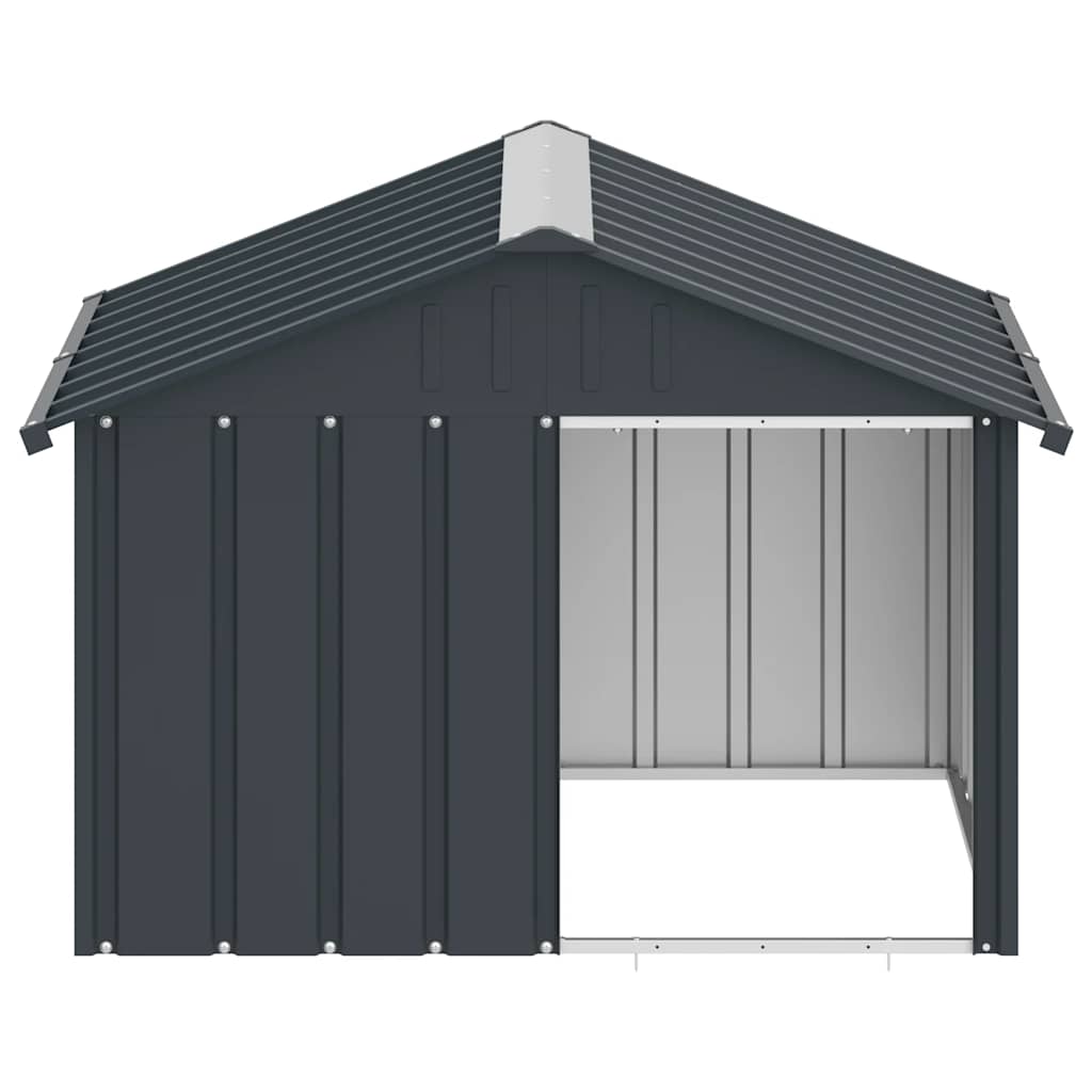 Galvanised Steel Dog Kennel Outdoor 116cm | Simpledeals