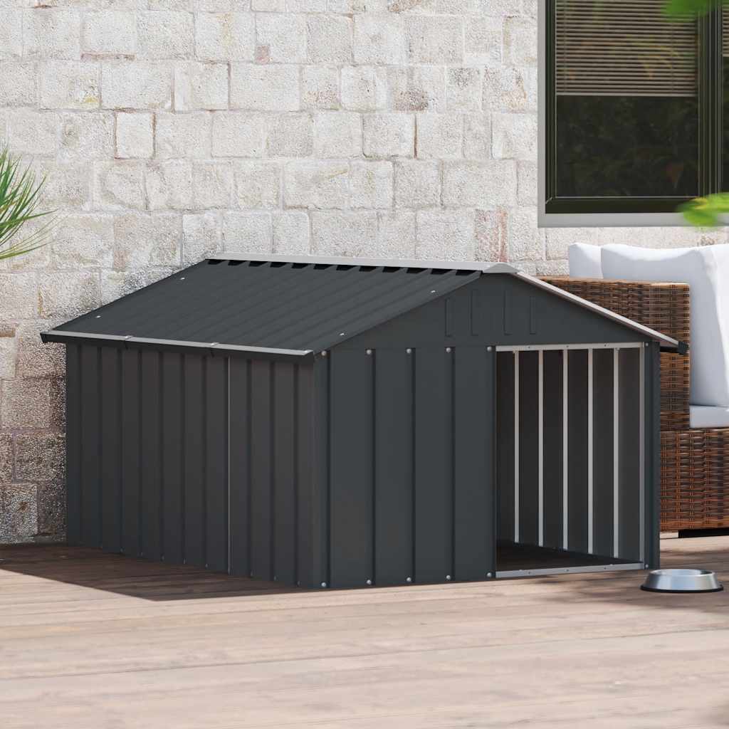 Galvanised Steel Dog Kennel Large Outdoor | Simpledeals