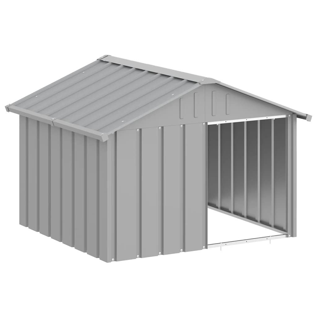 Galvanised Steel Dog Kennel Outdoor Large | Simpledeals