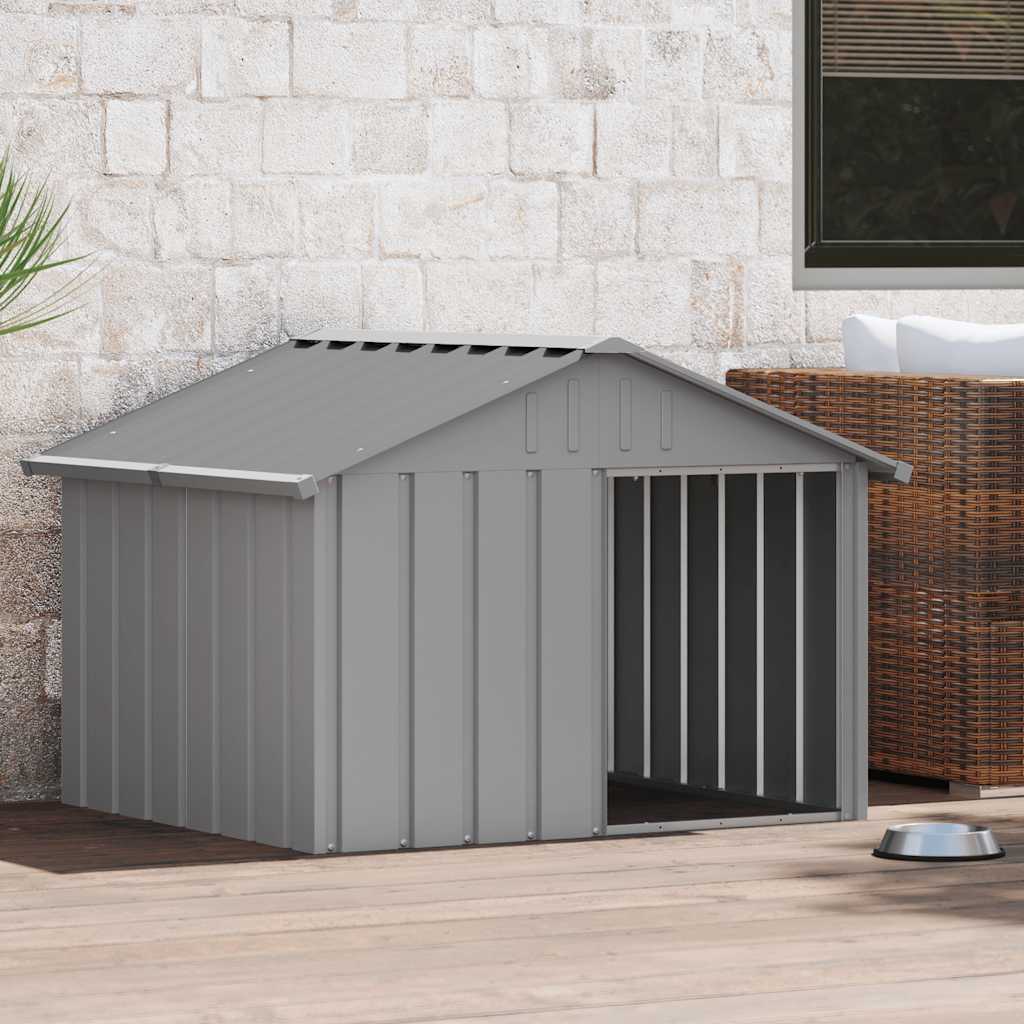 Galvanised Steel Dog Kennel Outdoor Large | Simpledeals