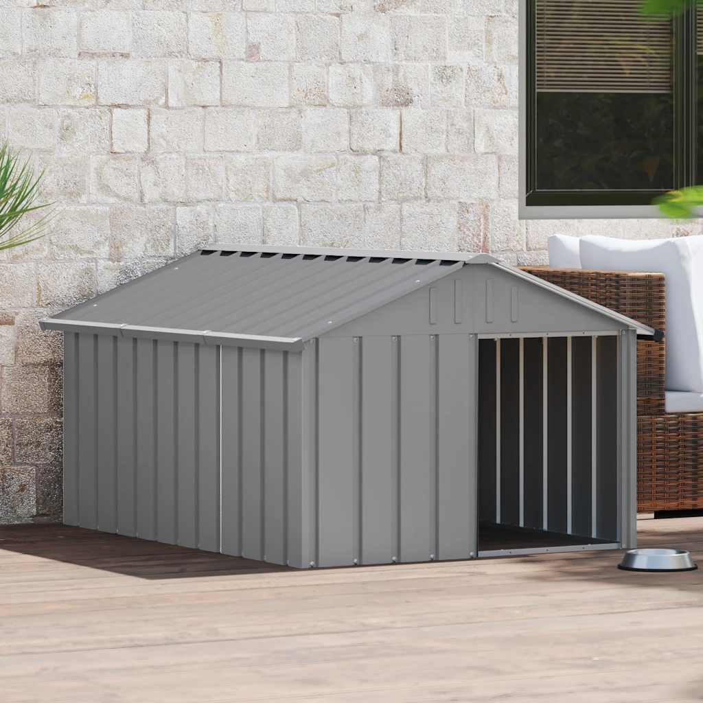Galvanised Steel Dog Kennel Large Outdoor | Simpledeals
