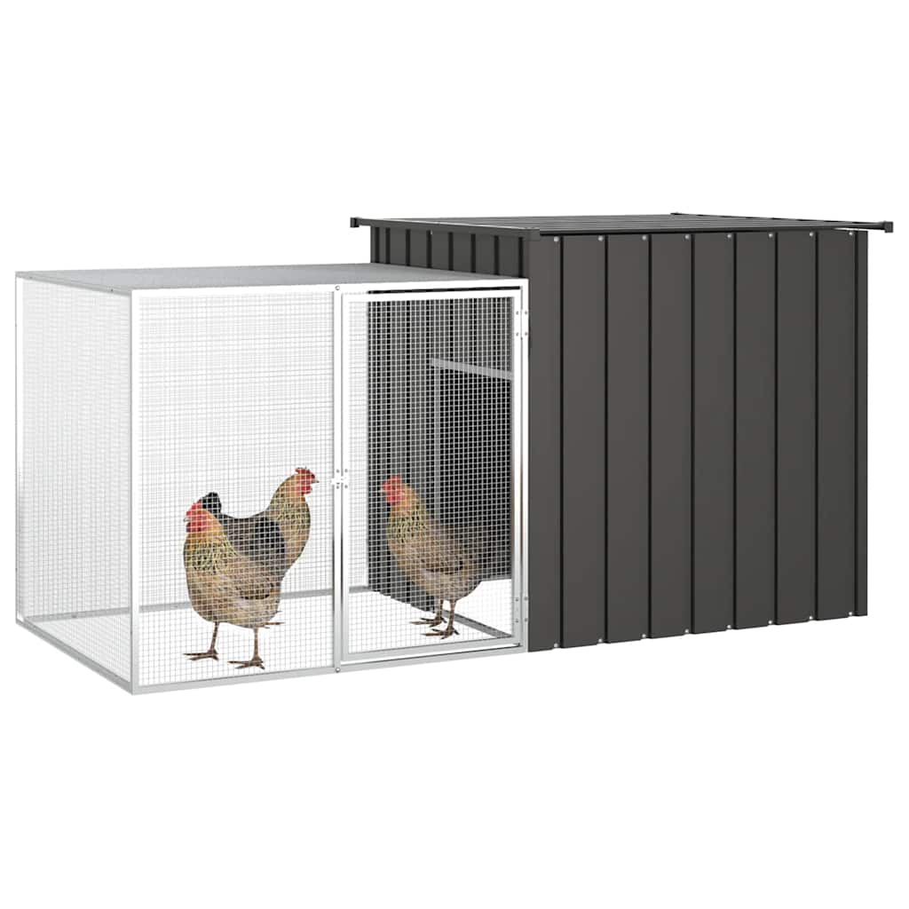 Galvanised Steel Chicken Cage 200x91x100cm | Simpledeals