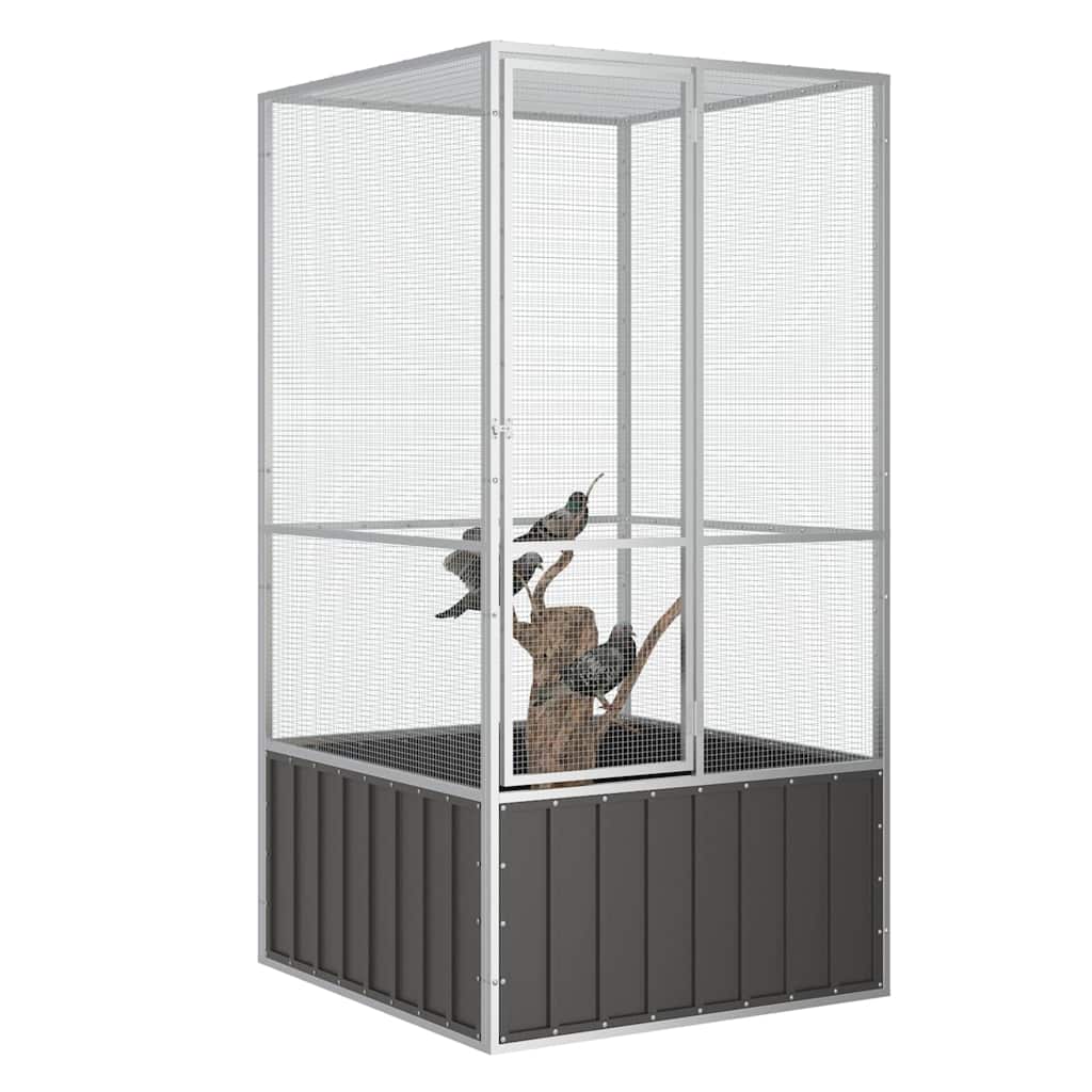 Large Bird Cage Galvanised Steel 2m Tall | Simpledeals