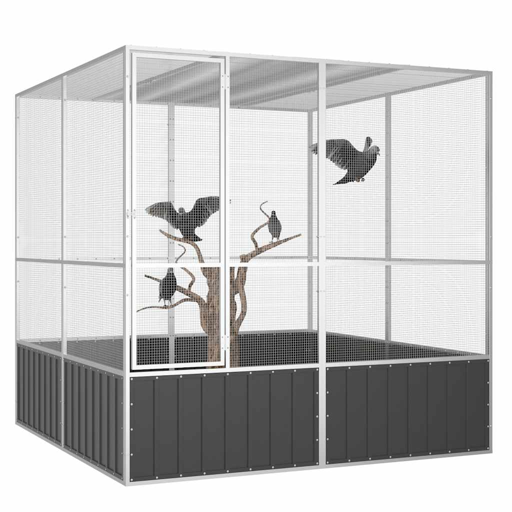 Large Bird Aviary Galvanised Steel Outdoor Cage | Simpledeals