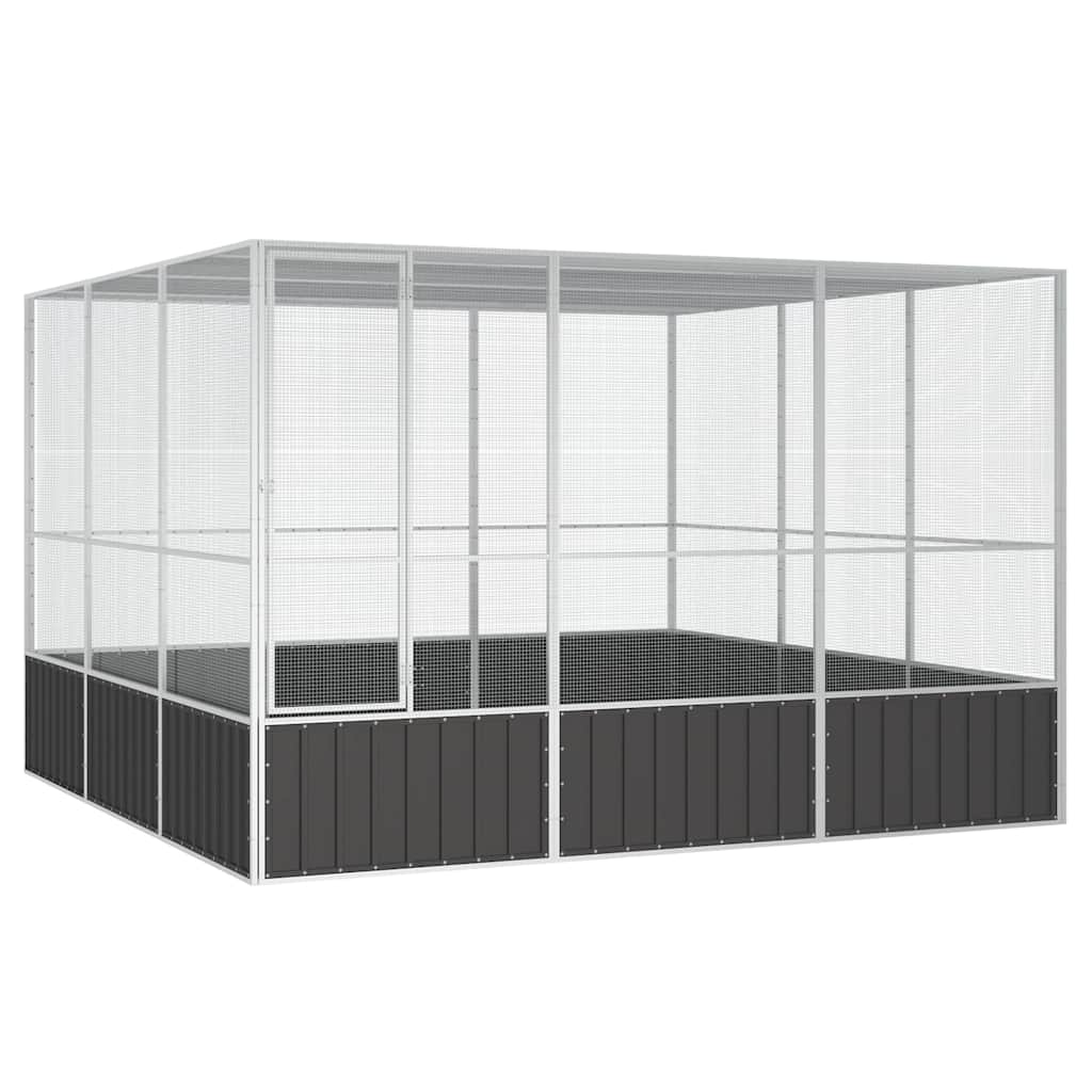 Walk-In Bird Aviary Galvanised Steel 3x3m | Simpledeals