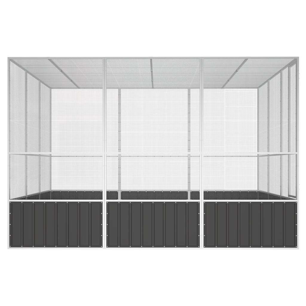 Walk-In Bird Aviary Galvanised Steel 3x3m | Simpledeals