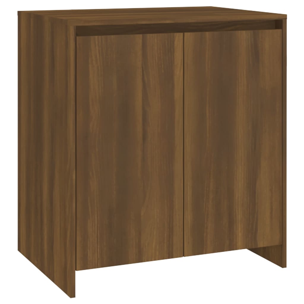 3 Piece Sideboard Brown Oak Engineered Wood