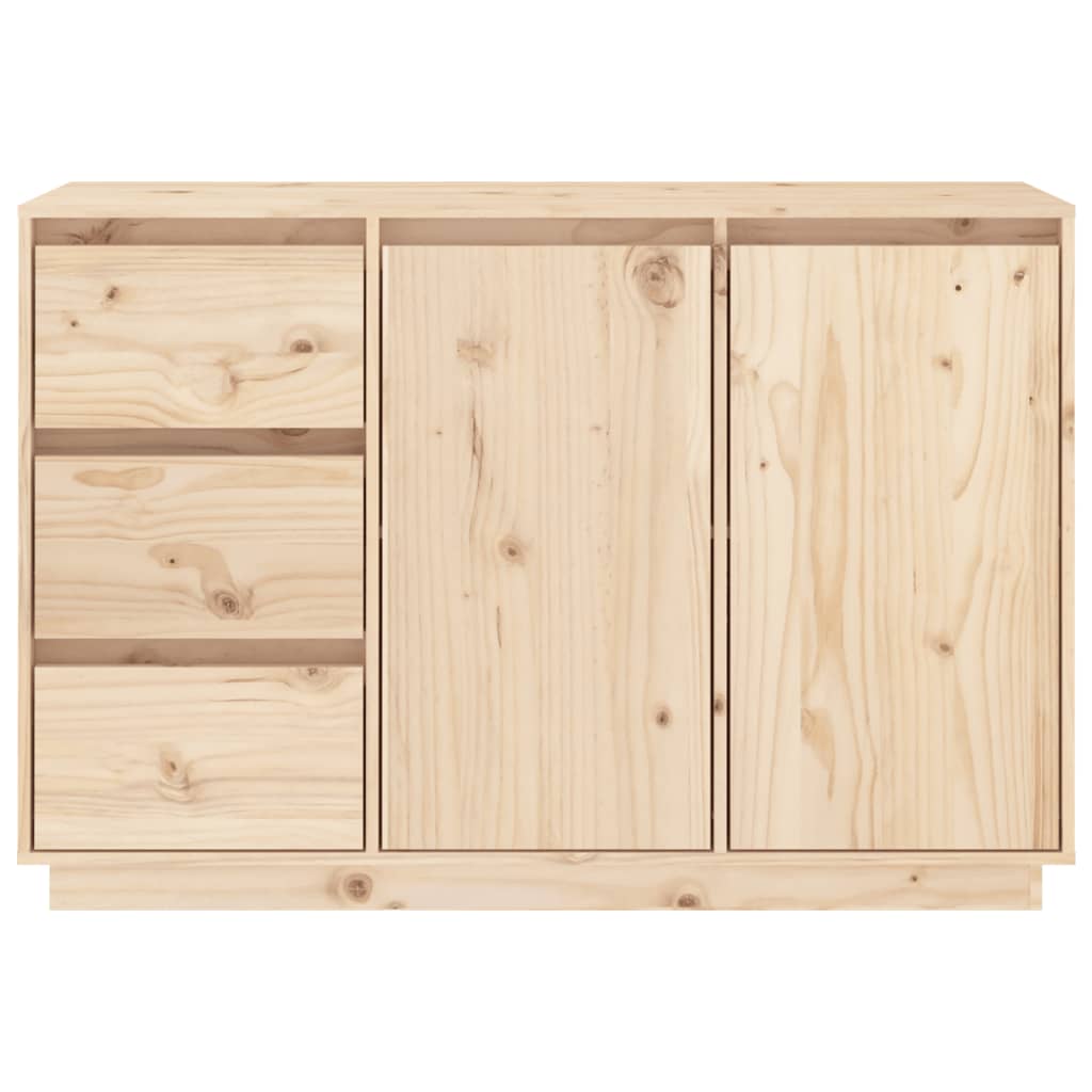 Solid Pine Wood Sideboard 3 Drawers 2 Doors | Simpledeals