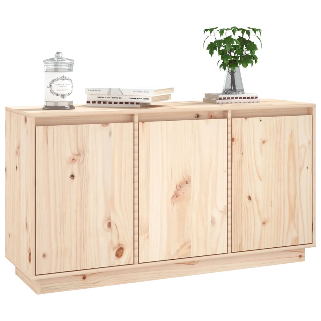 Solid Pine Wood Sideboard 111cm Storage Cabinet | Simpledeals