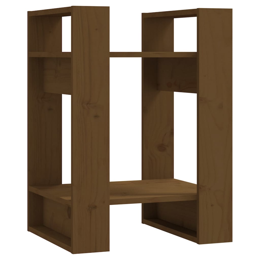 Book Cabinet/Room Divider White/Black/Honey Brown/Oak Solid Wood Pine