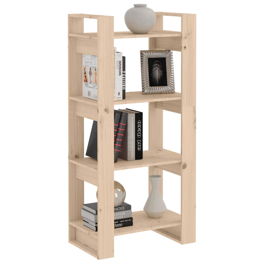 Book Cabinet/Room Divider Solid Wood Natural