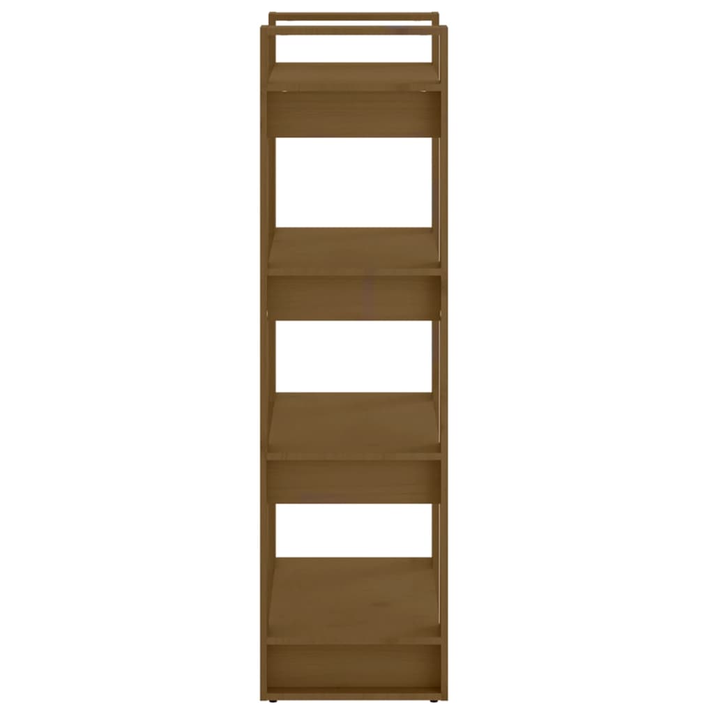 Book Cabinet/Room Divider Solid Wood Honey Brown