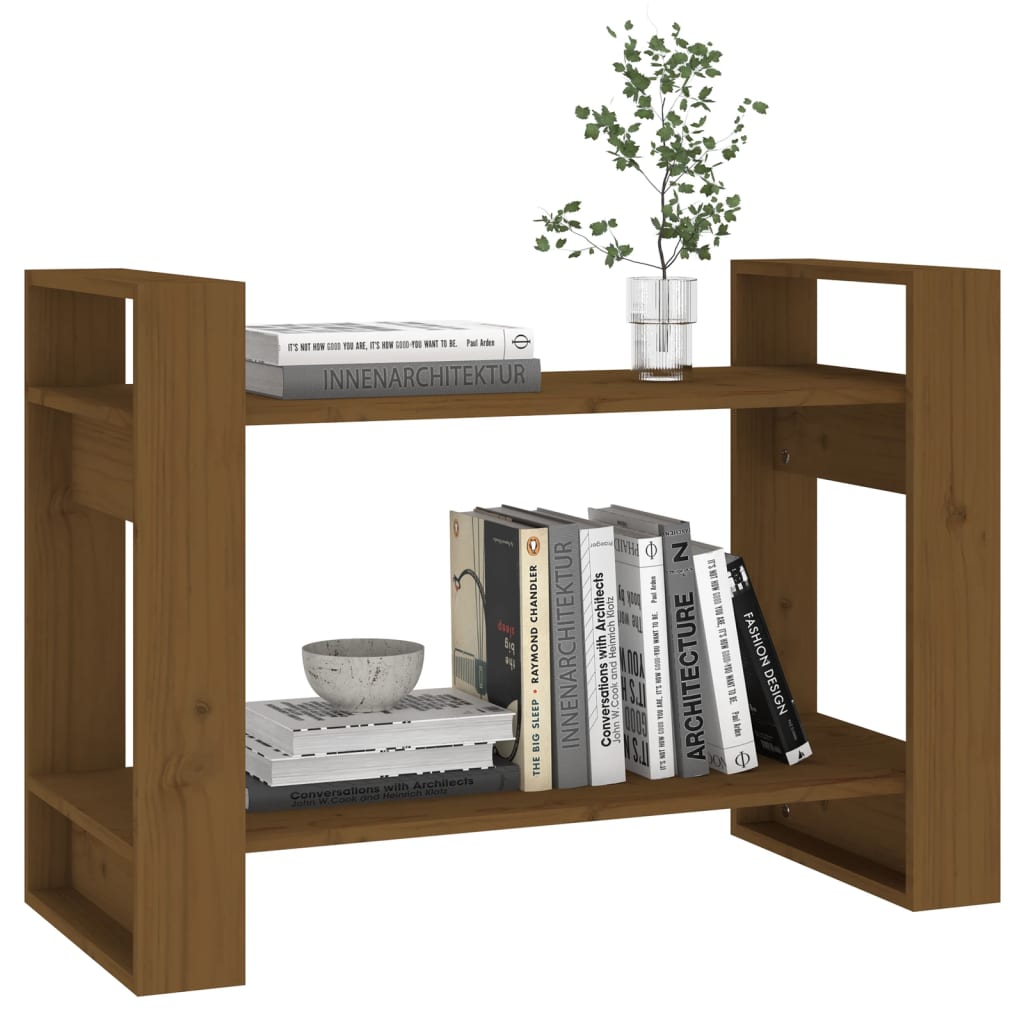 Book Cabinet/Room Divider Honey Brown