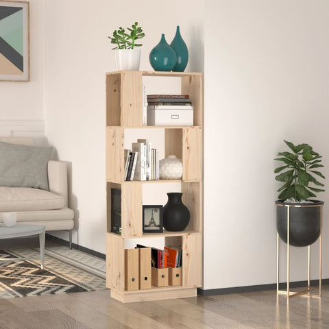 Book Cabinet/Room Divider Shelving Black/Oak/Honey brown/White Solid Wood Pine