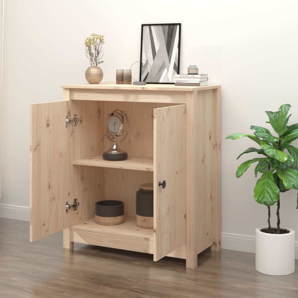 Pine Solid Wood Sideboard 70cm Storage Cabinet | Simpledeals