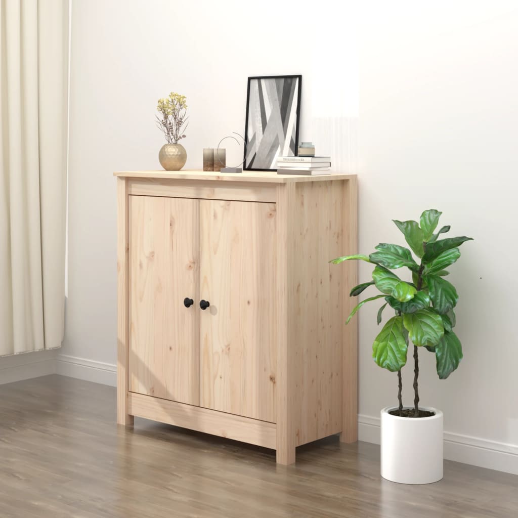 Pine Solid Wood Sideboard 70cm Storage Cabinet | Simpledeals