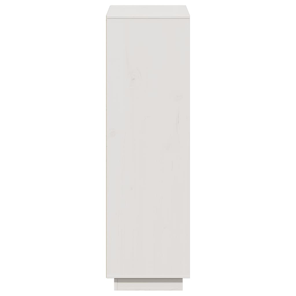 Highboard White Solid Wood Pine