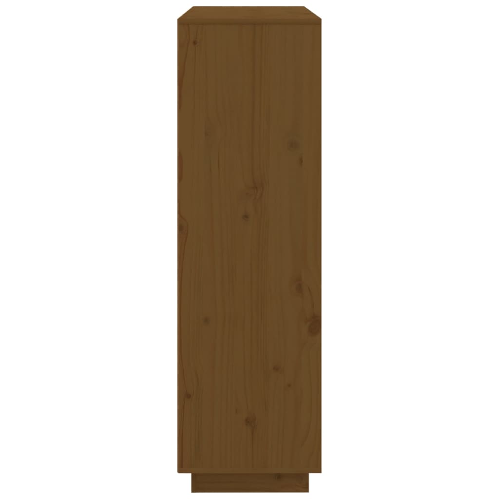 Highboard Honey Brown Solid Wood Pine