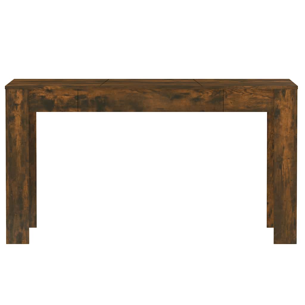 Smoked Oak Dining Table 140cm Engineered Wood | Simpledeals