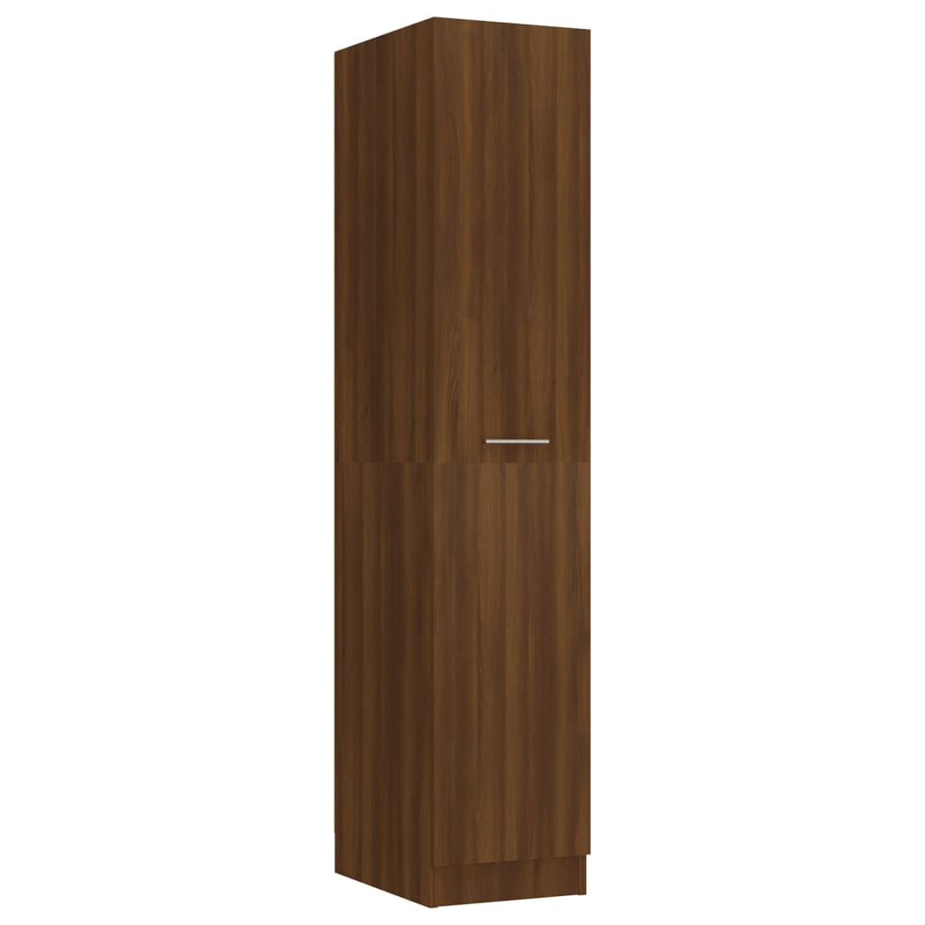 Wood finish - Apothecary Cabinet Brown Oak Engineered Wood