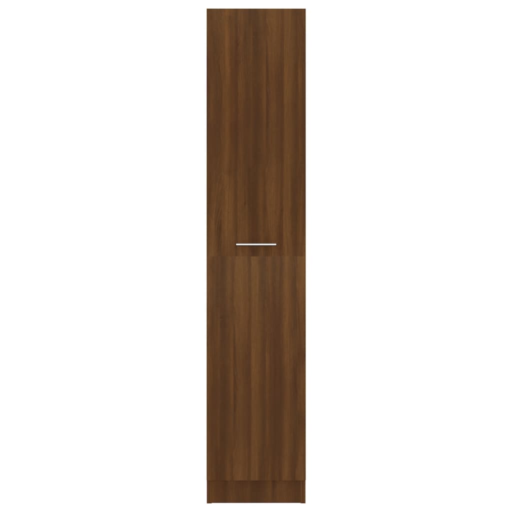 Apothecary Cabinet Brown Oak Engineered Wood | Storage Cabinets & Lockers
