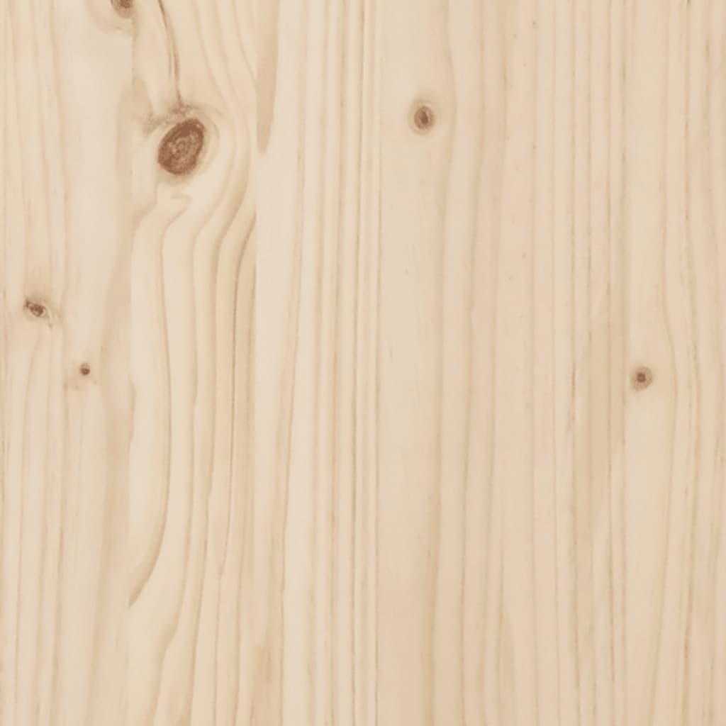 Bed headboard Brown solid wood pine