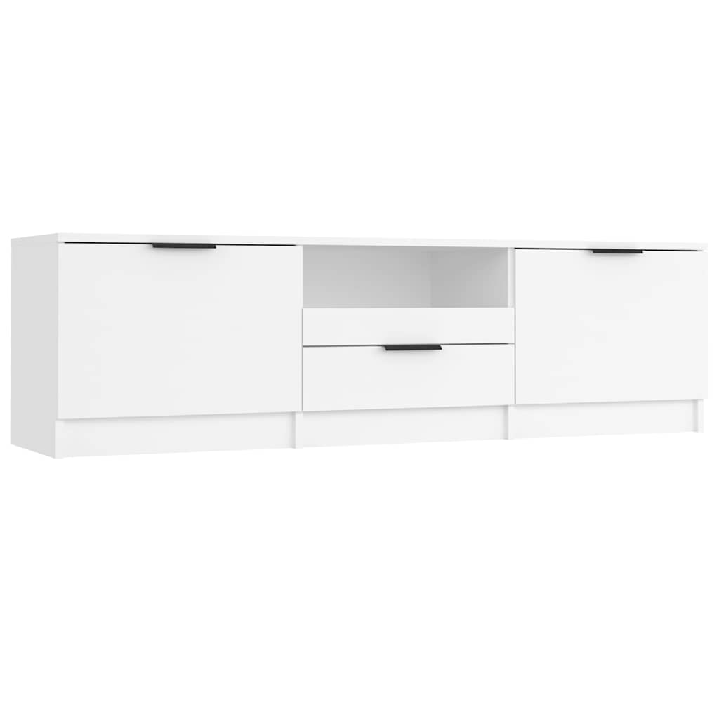 White TV Cabinet 140cm Engineered Wood | Simpledeals