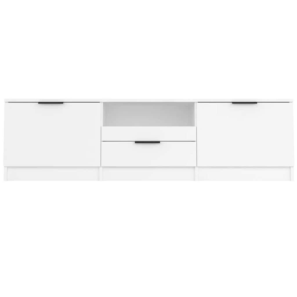 White TV Cabinet 140cm Engineered Wood | Simpledeals