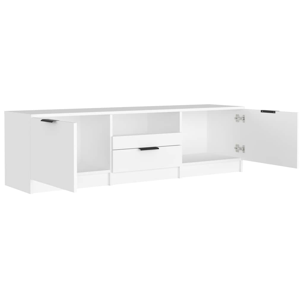 White TV Cabinet 140cm Engineered Wood | Simpledeals