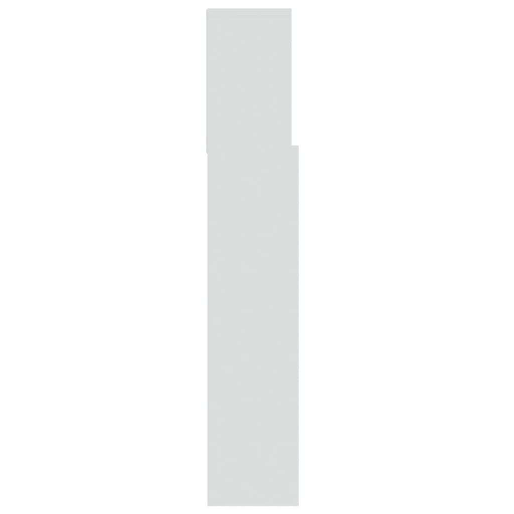 Headboard Cabinet White 100cm Bedroom Storage | Simpledeals
