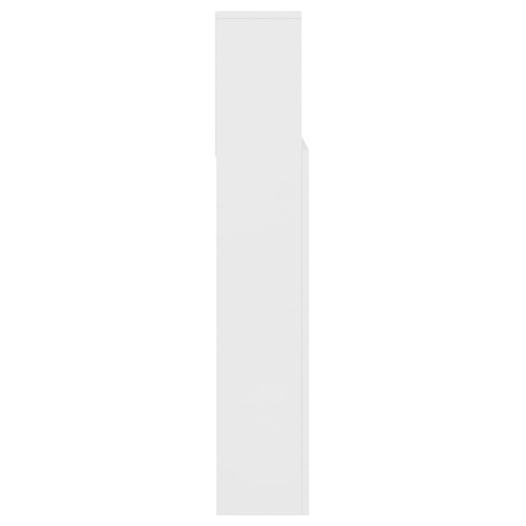 Headboard Cabinet White 140cm Storage | Simpledeals