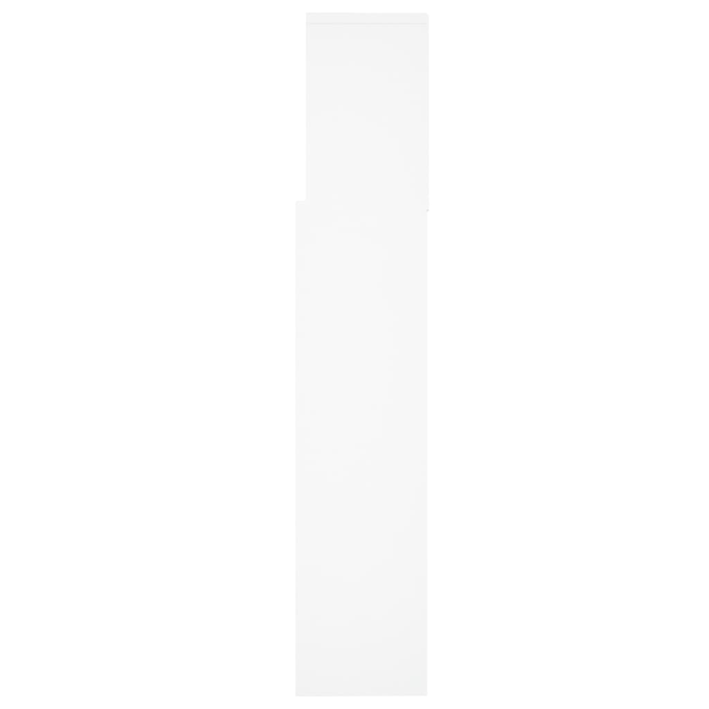 Headboard Cabinet White 160cm Queen King Bed | Simpledeals