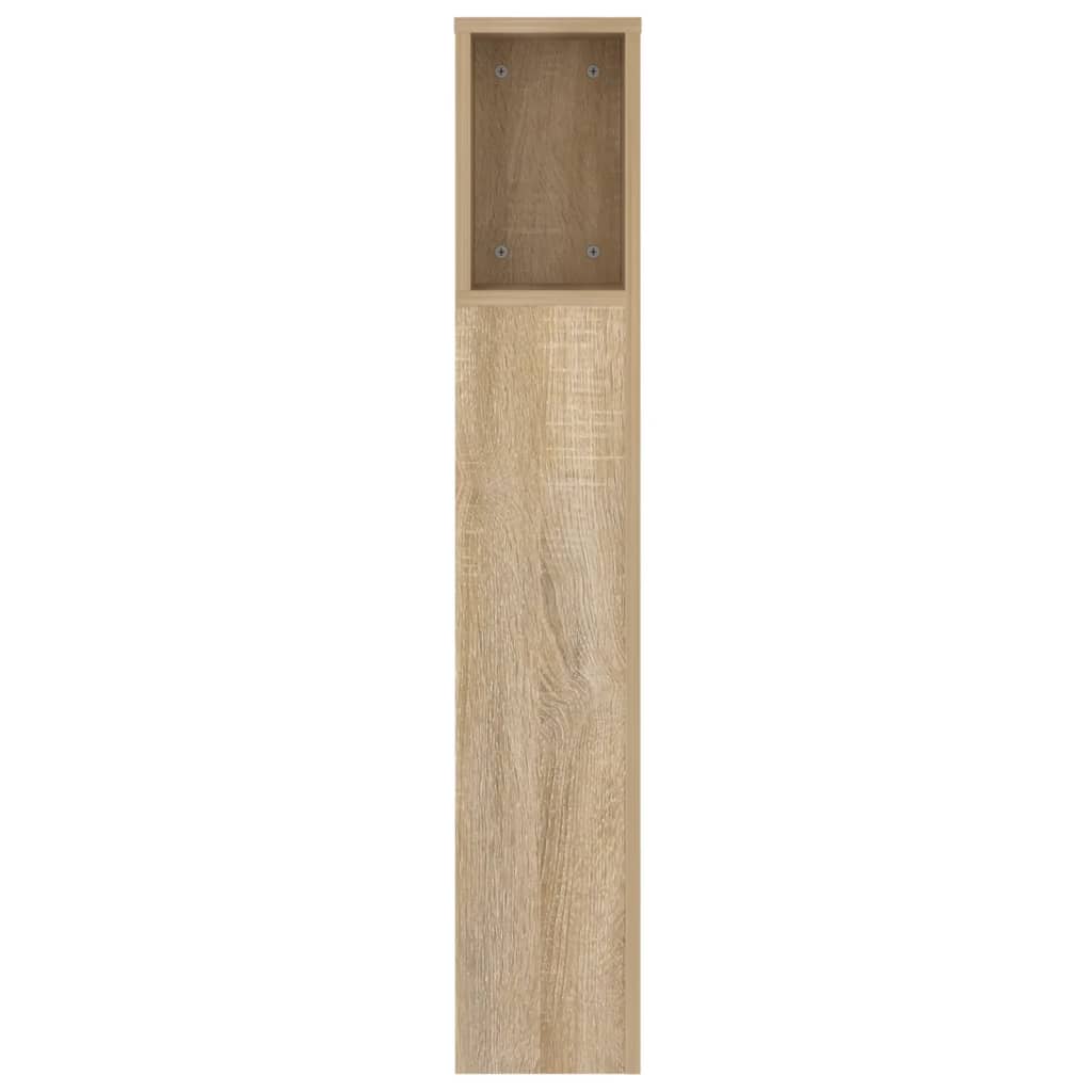 Headboard Cabinet Sonoma Oak 140cm Queen King | Simpledeals